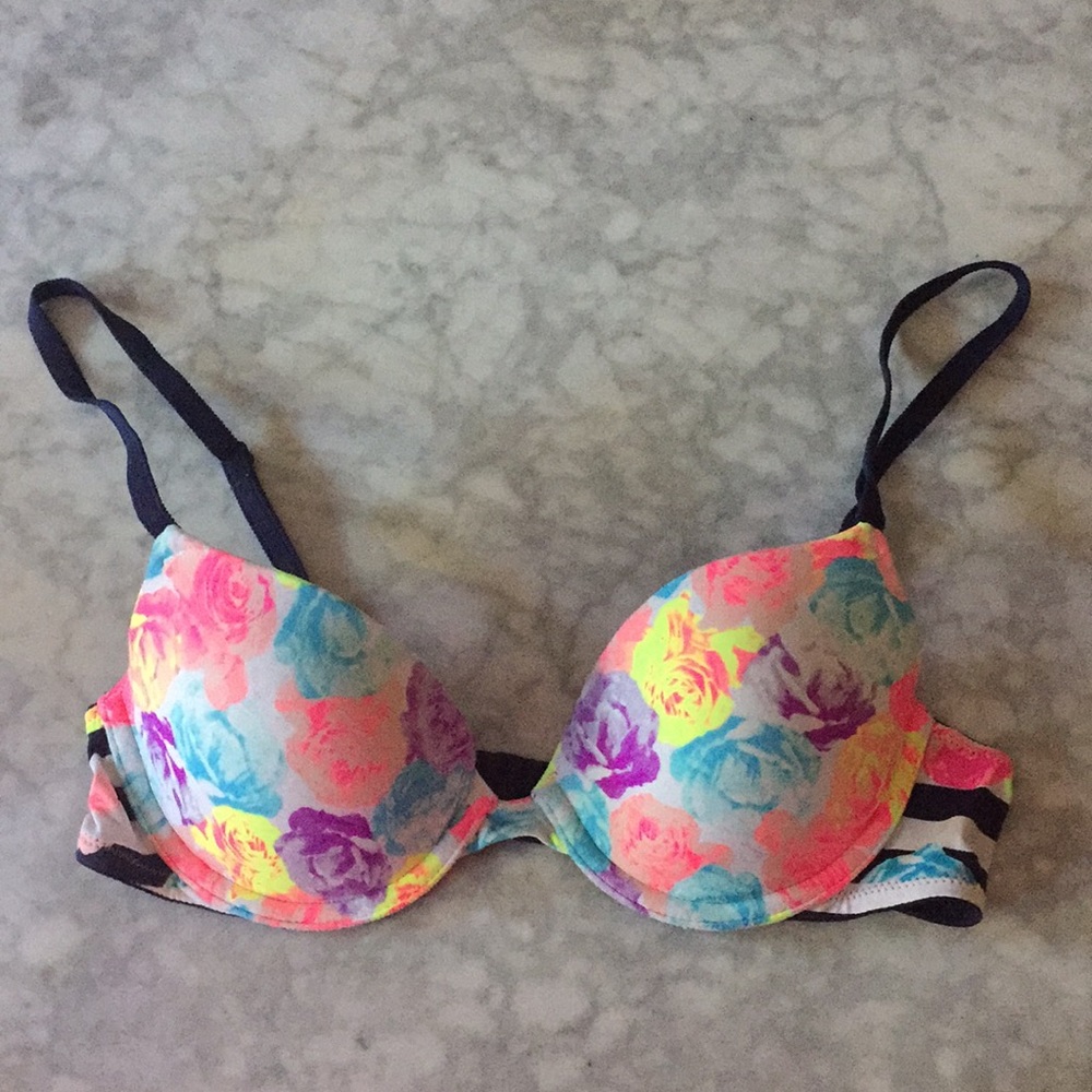 💥LAST CHANCE💥PINK! Floral/Striped Convertible Br